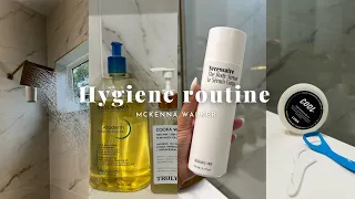 My simple hygiene routine 2023 | feminine hygiene tips + how to smell good all day | mckennawalker