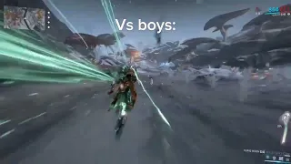 Girls running to save their suicidal friend vs boys...#capcut #warframegameplay #warframe