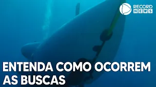 Entenda como acontecem as buscas por submarino desaparecido em passeio até o Titanic