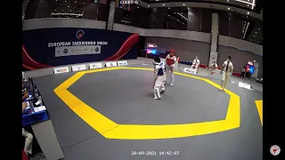 Aleyna Zülfi DURMUŞ (TUR) Hayrunnisa GÜRBÜZ (TUR) World Taekwondo President Cup 2021 41 kg SemiFinal