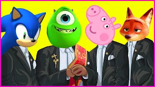 Sonic & Monsters University & Zootopia & Peppa Pig - Coffin Dance Song Astronomia (Cover)