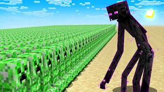 1000 MOBS ARMY vs MUTANT ENDERMAN (Minecraft Mob Battle)