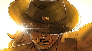 (ANIMATIC) “Hell’s comin’ with me.” (Tales From the SMP The Wild West) (read pinned.)