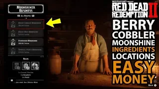 Berry Cobbler Moonshine Ingredients Location *High Value* Moonshine in Red Dead Online