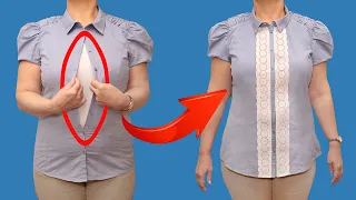 Clever tip how to upsize blouse quickly without any visible seams!