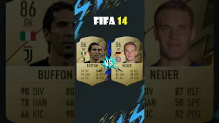 THE FIFA EVOLUTION BUFFON 🇮🇹 VS NEUER 🇩🇪! ⚽