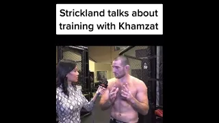 Sean Strickland talks about training with Khamzat Chimaev #shorts #ufc #mma