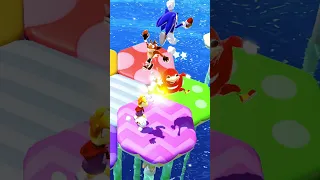 Mario Party Superstars - Sonic vs Knuckles vs Crash vs Rayman (Mod Showcase #shorts)