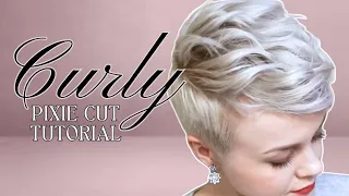 Pixie Cut Hair Styling - Curly / Wavy