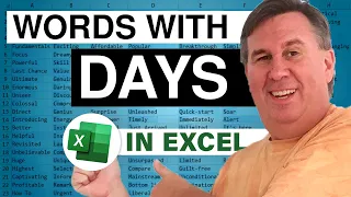 Excel - Words With Dates: Episode 1517