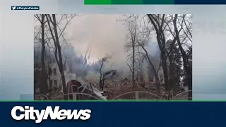 Searching for survivors in bombed Mariupol theatre