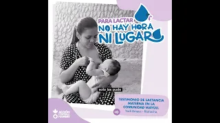Testimonio de lactancia por una mujer wayúu