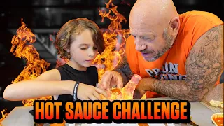 7-Year-Old Takes on Ex-Con in Hot Sauce Challenge! Who Will Survive the Heat? 🔥👀