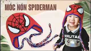 Bài 328: Móc nón siêu nhân nhện Spiderman | Crochet Spiderman hat |  Bi Do Handmade