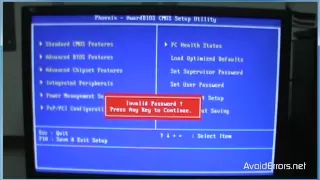 Remove BIOS Password using Hiren's BootCD