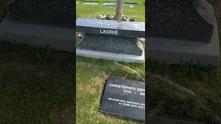 Grave of Chris Laurie at Pacific View Cemetery, Corona Del Mar CA