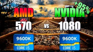 570 vs 1080 - 9600K. CSGO, Fortnite, PUBG, GTAV, Overwatch.