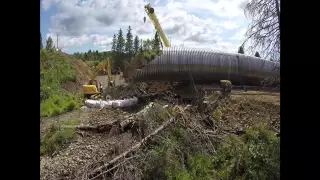 Large CN culvert completely replaced in a weekend