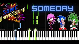Sonic Underground - Someday [Synthesia Piano Cover]