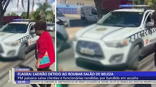 JL - Flagra: ladrão detido ao roubar salão de beleza