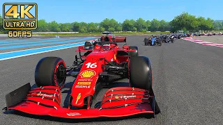 [4K] F1 2021 - (FERRARI) France Grand Prix Gameplay (PS5) @ ᵁᴴᴰ 60ᶠᵖˢ ✔