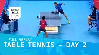 Table Tennis - Day 2 Round 3 Men/Women Singles | Full Replay | Nanjing 2014 Youth Olympic Games