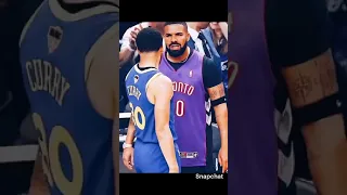 Steph Curry and drake talking (NBA)