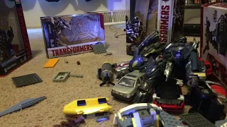 Transformers the last knight 2017 megatron and barricade scene. Stop motion.