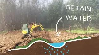 #105 Digging swales and planting fruit trees before winter rain comes (LAST EPISODE)