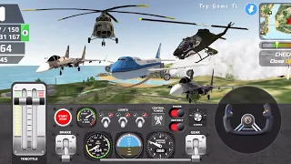 Helicopter army Vs Airforce one 747-Flying Pilot simulator HD  :Top Game Tv