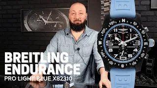 Breitling Endurance Pro Light Blue Breitlight Mens Watch X82310 | SwissWatchExpo
