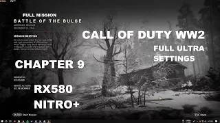 Call Of Duty WW2 | Battle Of The Bulge | Full Mission Gameplay | Rx580 Nitro+|Ultra with fps counter