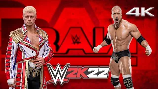 WWE 2K22: Cody Rhodes Vs. Triple H - (PC) - [4K60FPS] - Epic Gameplay!