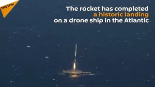 SpaceX Falcon 9 Rocket Launch and Landing on Drone Ship