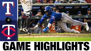Rangers vs. Twins Game Highlights (8/20/22) | MLB Highlights