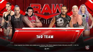 The Judgment Day vs Johnny Gargano & Dexter Lumis | Raw | WWE 2k23