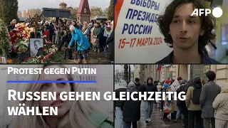 Protest gegen Putin: Russen kommen gleichzeitig ins Wahllokal | AFP