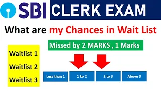 About Chances in Waiting list 1 , 2, 3 etc ? Missed by 1 or 2 marks