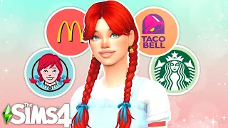 Recreating ICONIC fast food chains as characters in the Sims 4!!❤| Sims 4 CAS