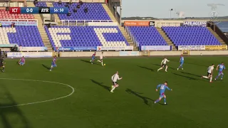 CaleyJagsTV : SPFL Championship : Highlights: ICTFC 1 v 1 AYR : 24/10/2020