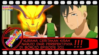 KURAMA CERITAKAN KISAH NARUTO DARI PERSPEKTIFNYA DI BORUTO EPISODE 201