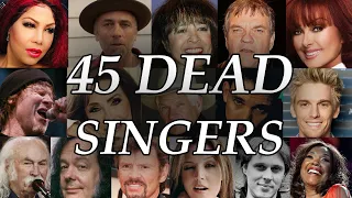 45 Dead American Singers in the last 16 months. Did you Know they were already Dead?