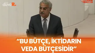HDP'li Mithat Sancar: Bu bütçe iktidarın veda bütçesidir