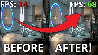 Seriously Boost your FPS in Portal with RTX