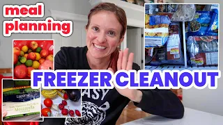 FREEZER CLEANOUT MEAL PLAN ON A BUDGET | LARGE FAMILY MEAL PLANNING WITH FRUGAL FIT MOM