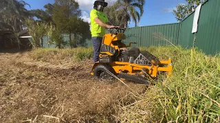 I almost REGRETTED offering to clean this up at NO COST! So much GRASS! #satisfying