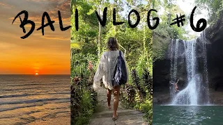[Bali Vlog #6] Canggu sunset | Ubud trip | Staying in the cabin | Ubud waterfalls