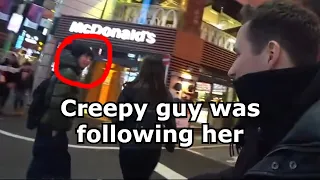 Streamer saves girl from creepy guy