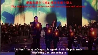 Shingeki no Kyojin OP ss1 [Engsub - Vietsub] Guren No Yumiya (LIVE) ATTACK ON TITAN OP ss1