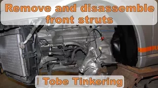 Remove and disassemble front struts of the Cayman 987 │Tobe Tinkering